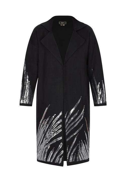 faina Cardigan  sort / sølv