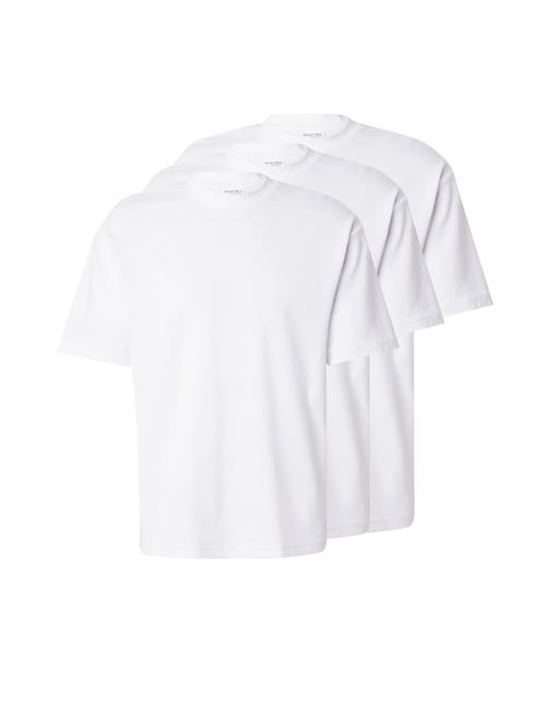 SELECTED Bluser & t-shirts 'SLHOscar'  hvid