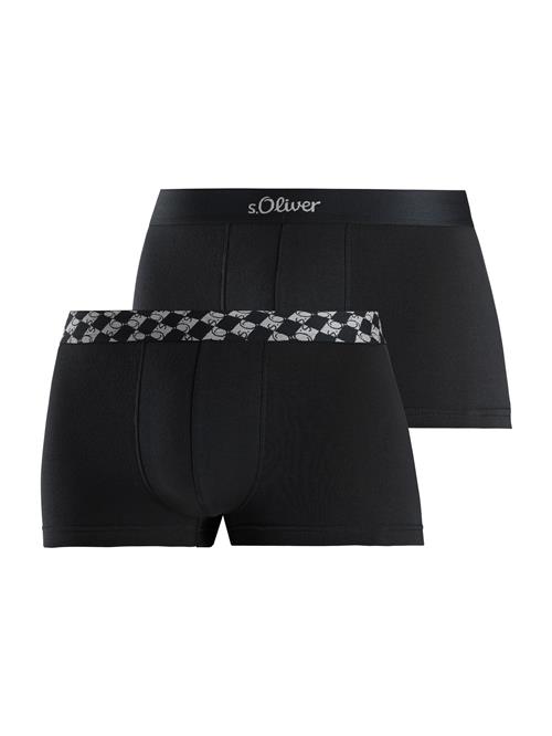 s.Oliver Boksershorts  lysegrå / sort