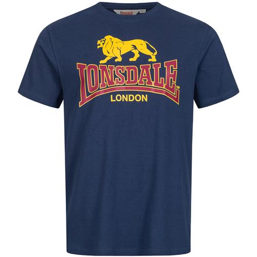 LONSDALE Bluser & t-shirts 'Taverham'  navy / gul / mørkerød
