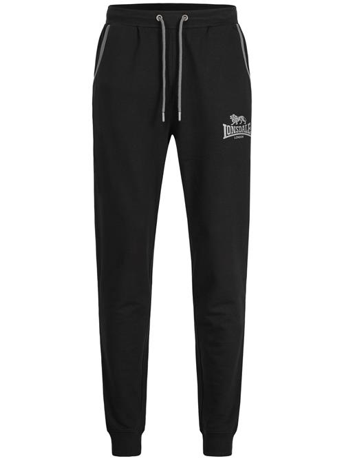 LONSDALE Bukser 'Wansford'  grå / sort