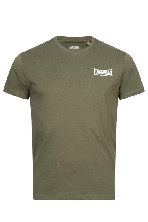 LONSDALE Bluser & t-shirts 'Elmdon'  oliven / hvid
