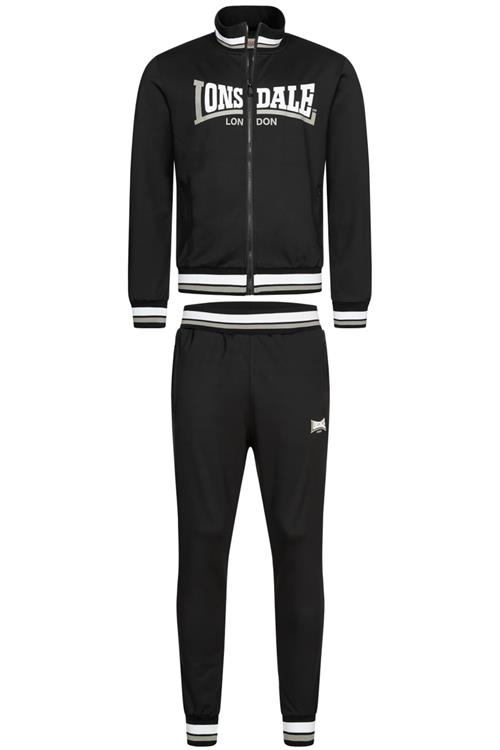 LONSDALE Joggingdragt 'Poolewe'  sort / hvid