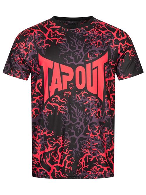 Tapout Funktionsskjorte 'Rootstock'  mørkelilla / lys rød / sort