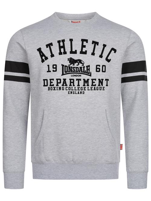 LONSDALE Sweatshirt ' GLESPIN '  grå / sort