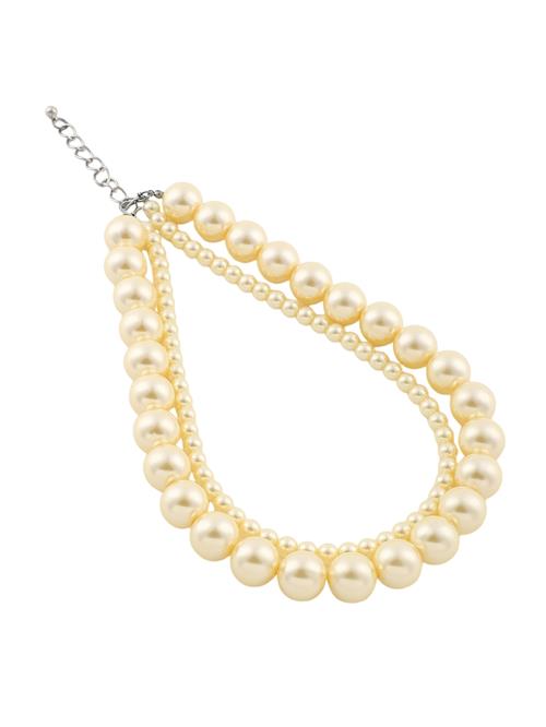 SOHI Kæde 'Stacia'  perlehvid