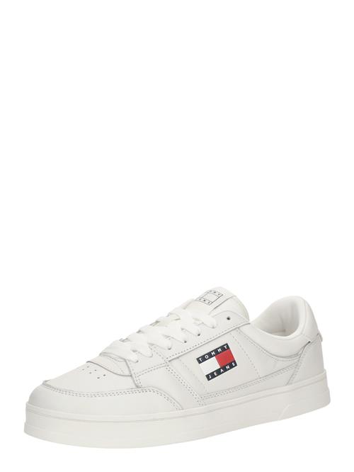 Tommy Jeans Sneaker low 'THE GREENWICH NEW ESS'  ecru / navy / mørkerød