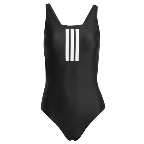 ADIDAS PERFORMANCE Sportsbadedragt '3-Stripes V-Back'  sort / hvid