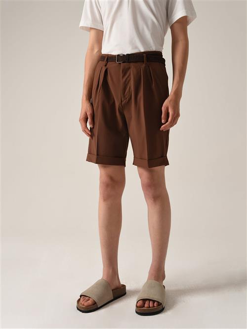 Antioch Bukser med lægfolder  brun