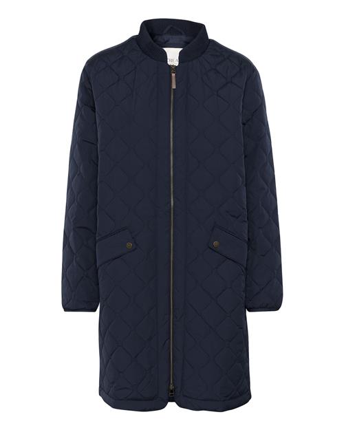 Cream Vinterfrakke 'Arwen'  natblå / gul