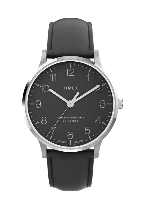 TIMEX Analogt ur 'Waterbury Classic'  sort / sølv