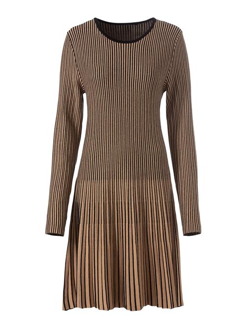 heine Strikkjole  camel / sort
