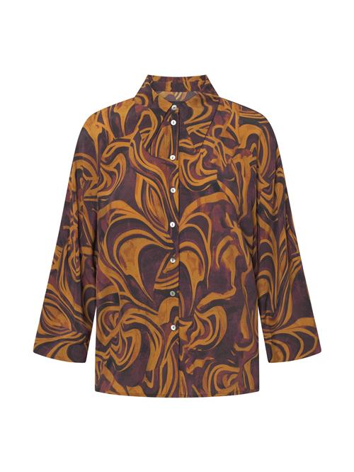 Jascha Stockholm Bluse 'Air'  brun / lilla / orange