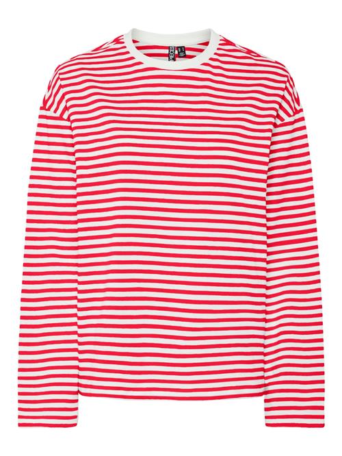 PIECES Shirts 'PCSadie'  rød / hvid