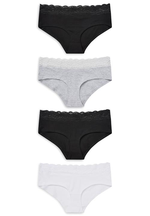 Next Slip  grå-meleret / sort / hvid