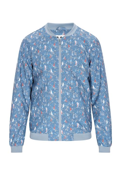 Mo ATHLSR Overgangsjakke  lyseblå / rød / offwhite