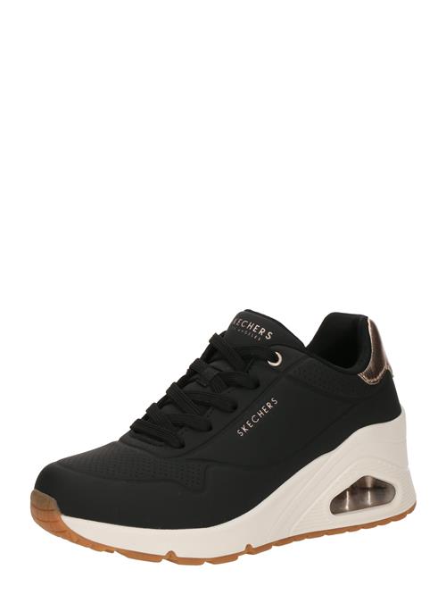 SKECHERS Sneaker low 'UNO WEDGE - HI STEPS'  natblå / guld