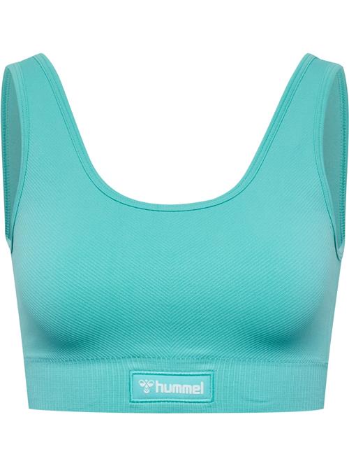 Se Hummel Sports-BH 'Alive'  aqua / hvid hos About You
