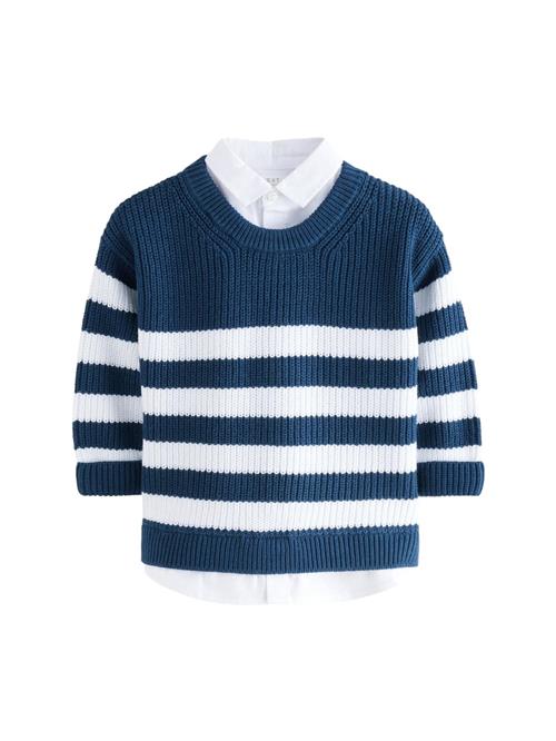 Next Pullover  navy / hvid