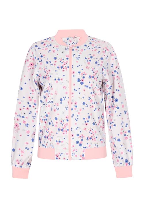 Sidona Overgangsjakke  blå / lys pink / hvid