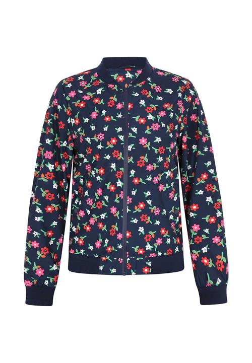 Sidona Overgangsjakke  mørkeblå / lysegrøn / lys rød / hvid