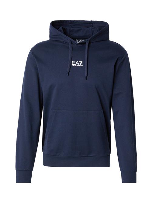 EA7 Emporio Armani Sweatshirt  mørkeblå / hvid