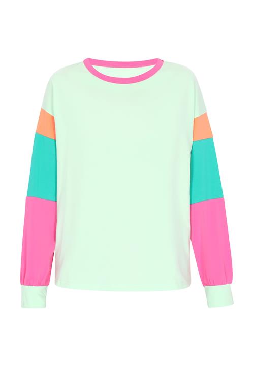 swirly Shirts  turkis / grøn / pink