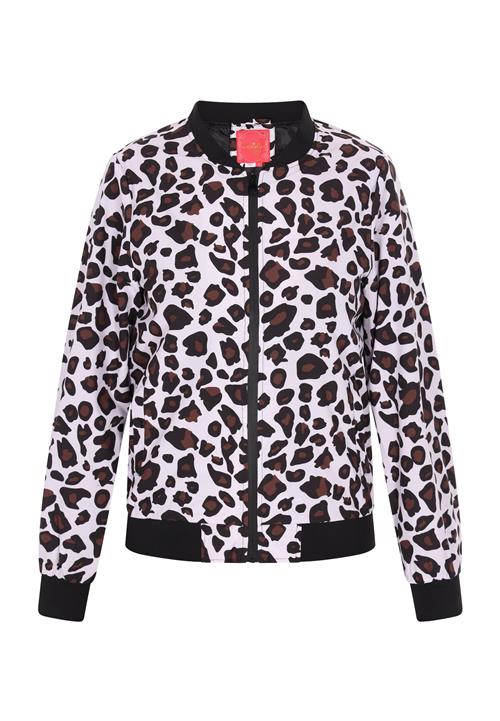 swirly Overgangsjakke  brun / sort / offwhite