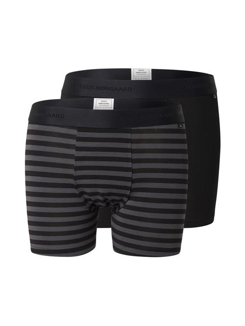 MADS NORGAARD COPENHAGEN Boksershorts 'Mads Nørgaard x JBS of Denmark'  mørkegrå / sort
