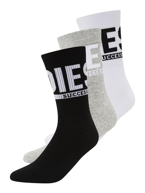 DIESEL Sokker 'SKM-RAY'  grå-meleret / sort / hvid