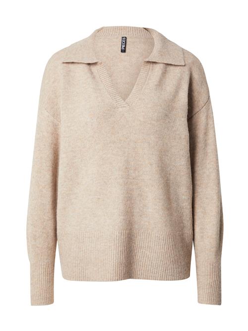 PIECES Pullover 'PCMALOU'  beige