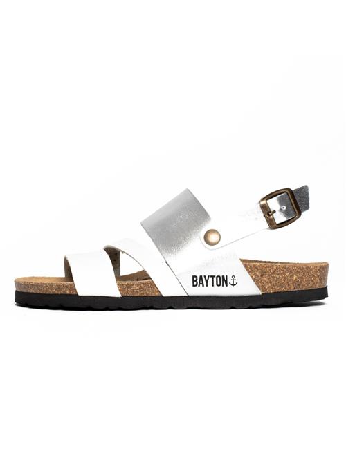 Bayton Sandaler med rem 'Vitoria'  sølv / hvid