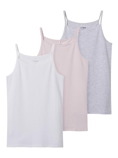 TWO SOON Overdel  grå-meleret / pastelpink / hvid