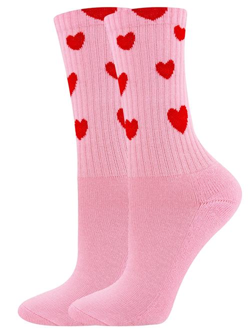 EWERS Sokker 'Hearts'  pink / rødviolet
