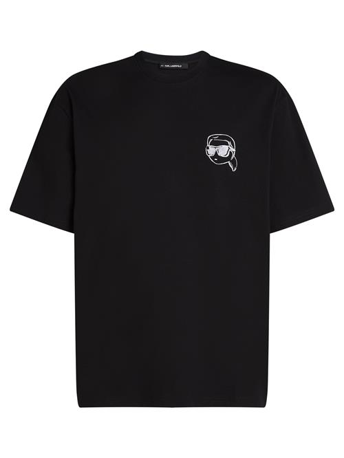 Karl Lagerfeld Bluser & t-shirts 'IKON'  sort / hvid