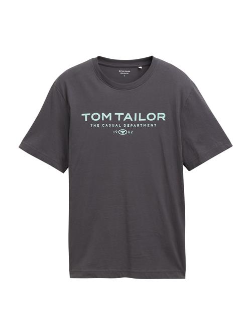 TOM TAILOR Bluser & t-shirts  lyseblå / mørkegrå