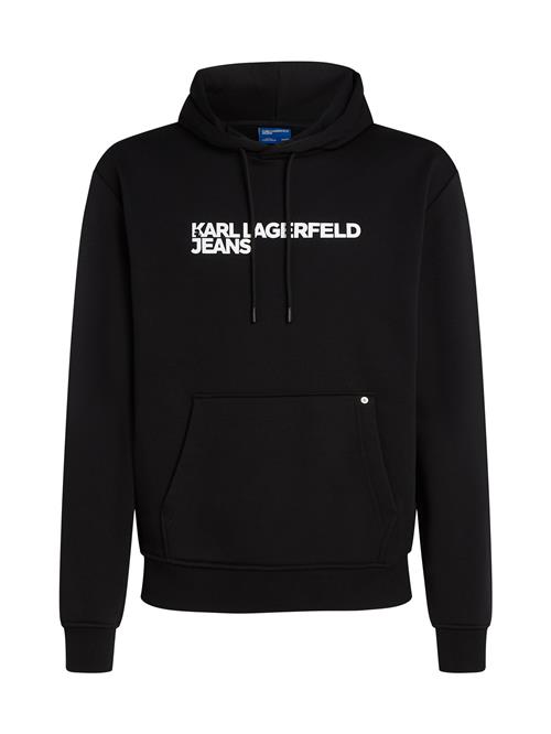 KARL LAGERFELD JEANS Sweatshirt  sort / hvid