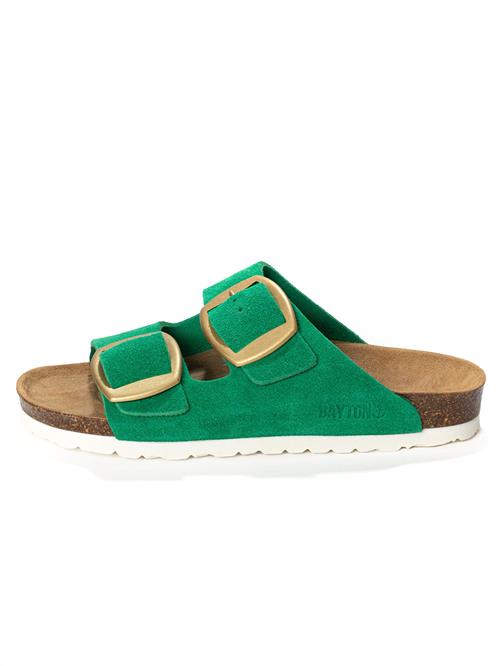 Bayton Pantoletter 'Alicante'  guld / grøn
