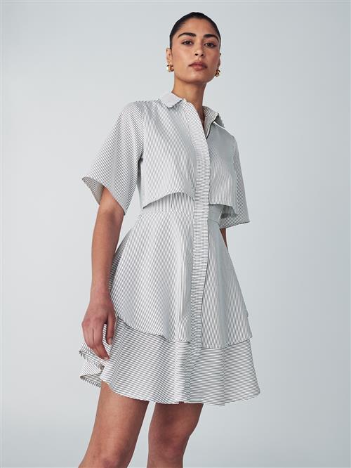 Willa Kjole 'Hugh'  grafit / hvid