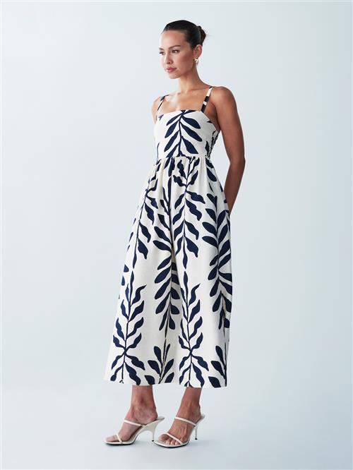 St MRLO Kjole 'Lanah'  mørkeblå / hvid