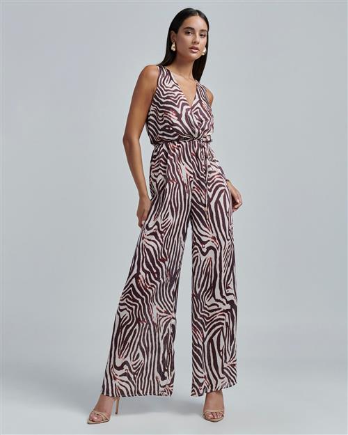 BWLDR Jumpsuit 'SPARKLE JUMPSUIT'  vinrød / kirsebærsrød / offwhite