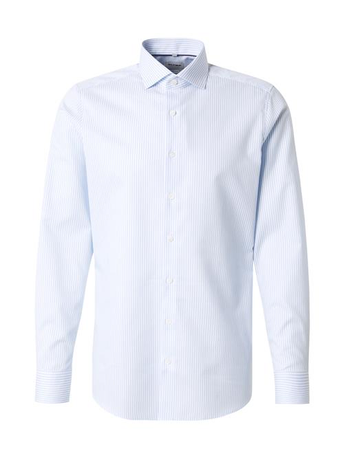 OLYMP Forretningsskjorte  pastelblå / hvid