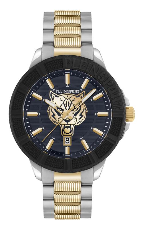 Plein Sport Analogt ur ' CITY RUSH '  guld / sort / sølv