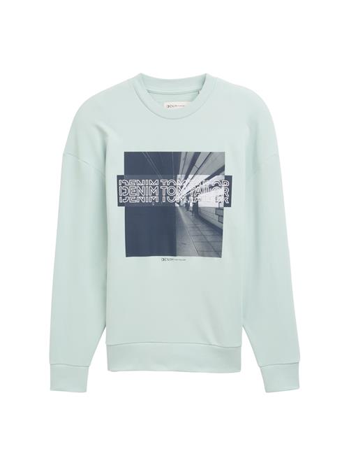 TOM TAILOR DENIM Sweatshirt  blå / mint