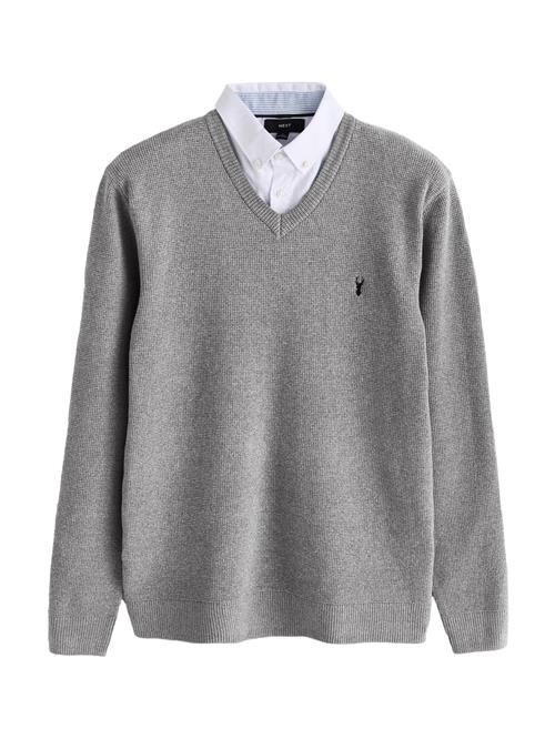 Next Pullover  grå / mørkegrå / hvid