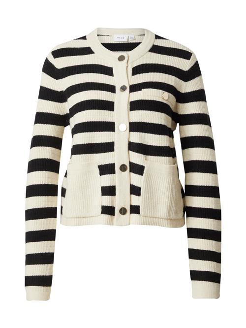 VILA Cardigan 'DREA'  sort / uldhvid