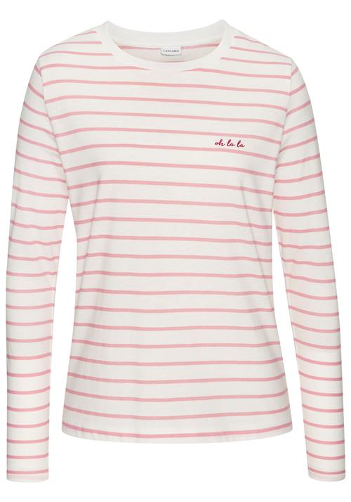 LASCANA Shirts  lyserød / rubinrød / hvid