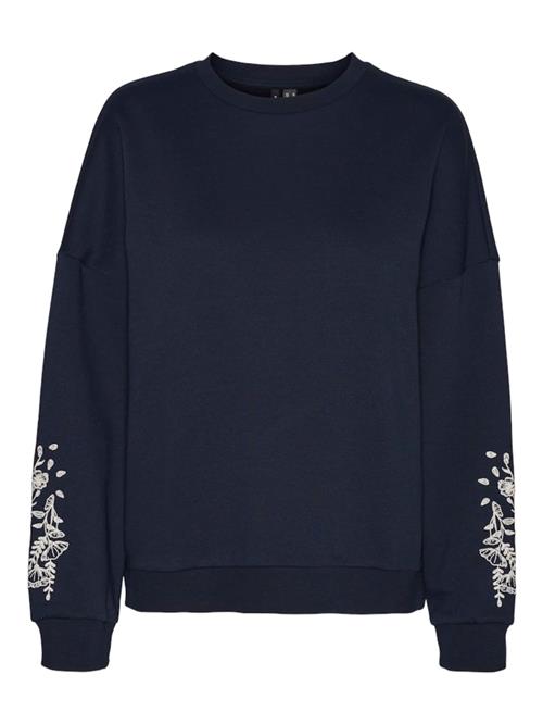 VERO MODA Sweatshirt 'Karol'  navy / hvid