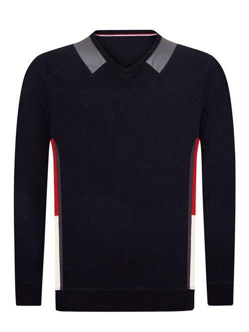 Jacey Quinn Pullover  natblå / rødviolet / sølv