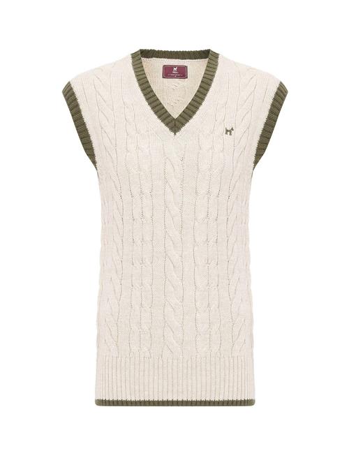 Williot Pullover  ecru / grøn